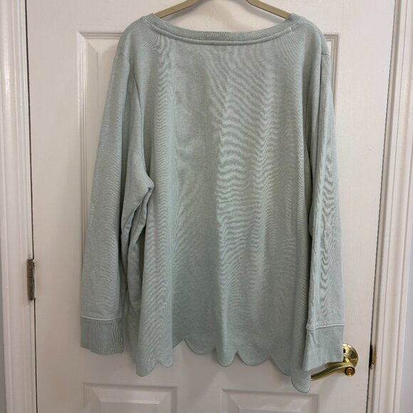 Talbots Scalloped Shirt - Picture 2 of 6